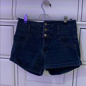 Blue jean shorts